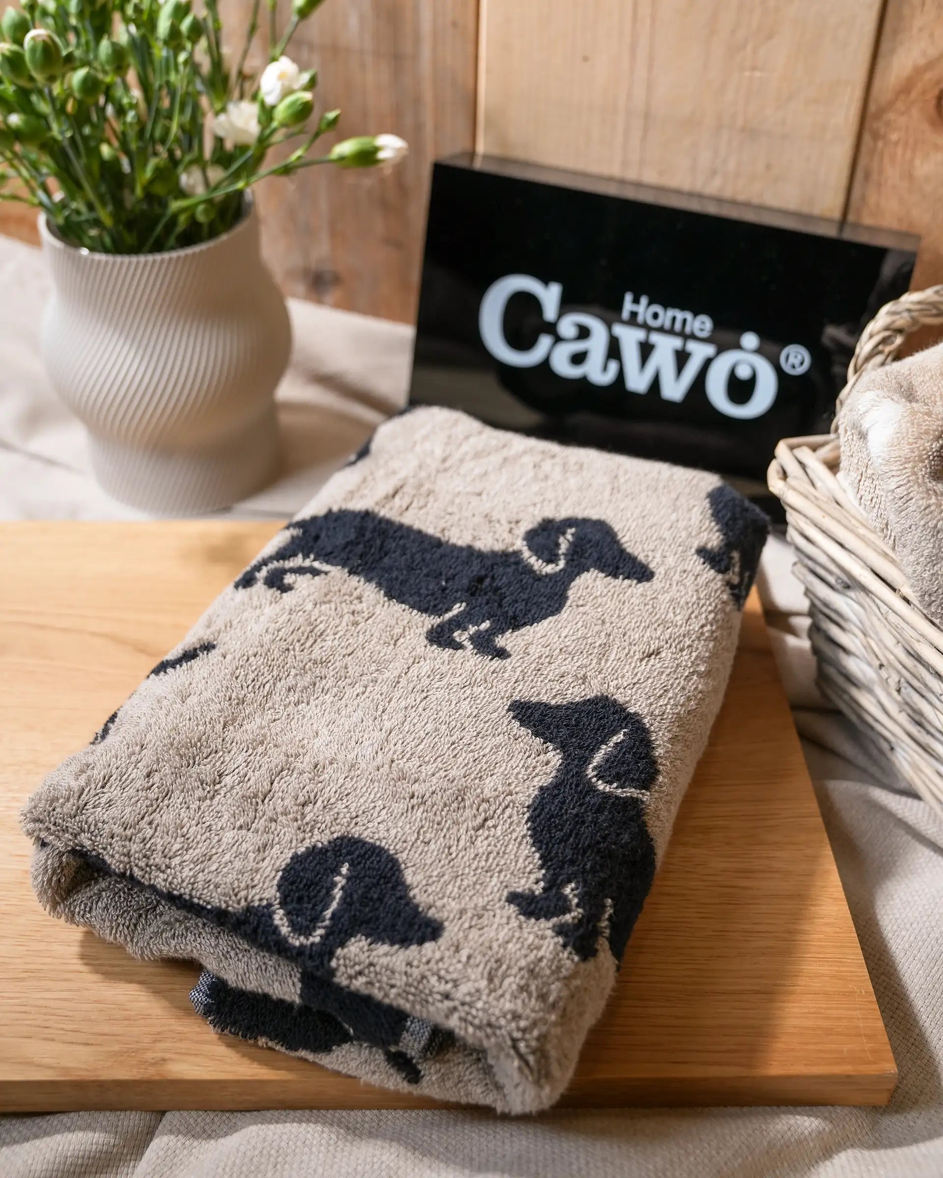 Cawö We Love Dogs Handtuch Dogs