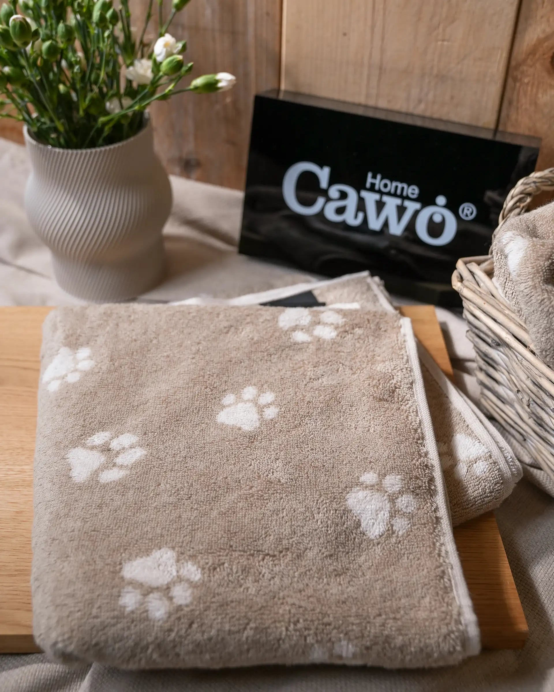 Cawö We Love Dogs Handtuch Paws