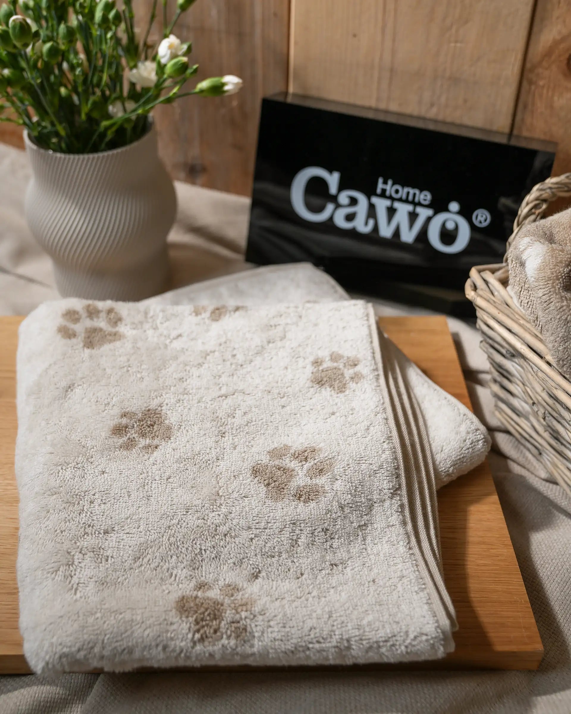 Cawö We Love Dogs Handtuch Paws
