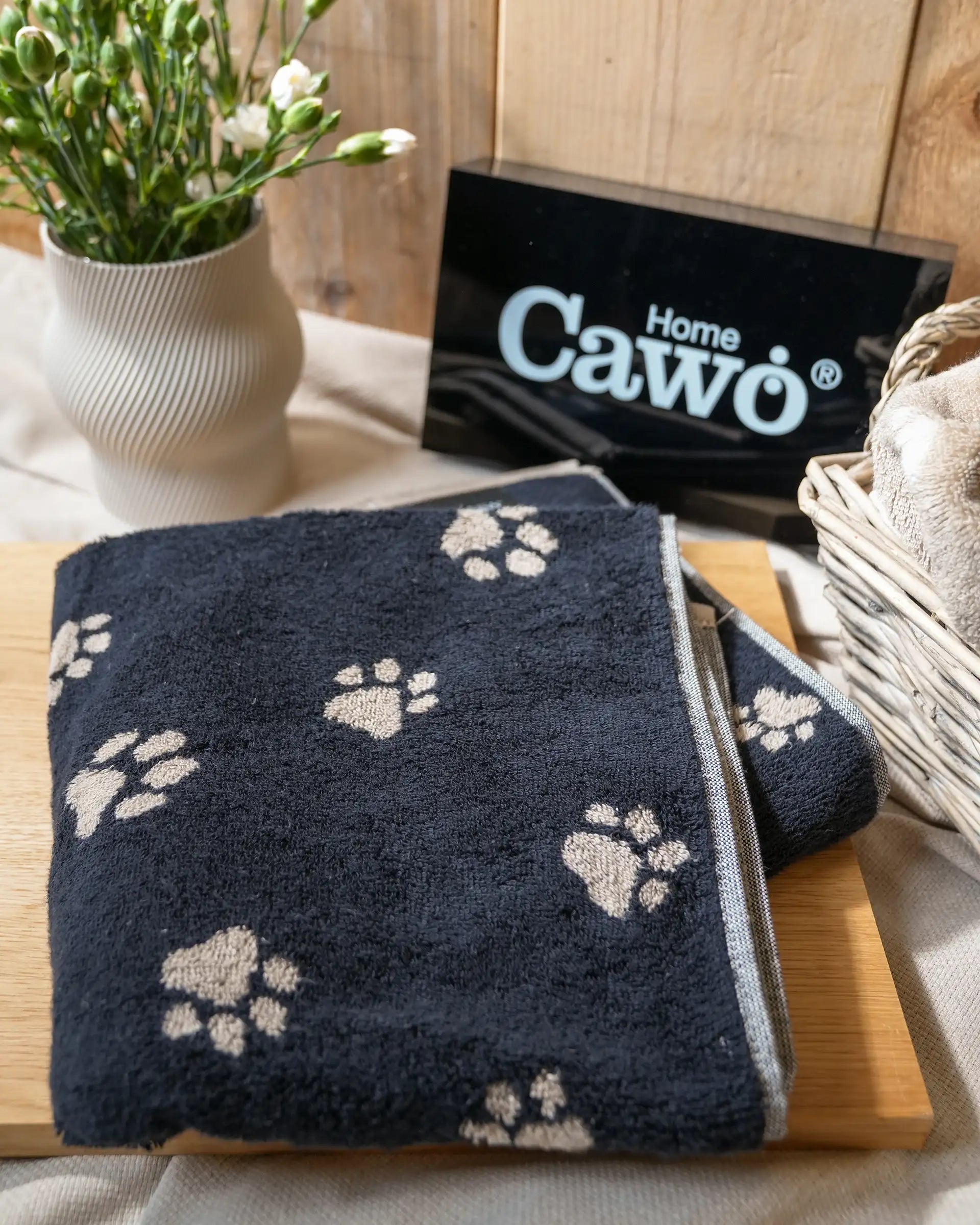 Cawö We Love Dogs Handtuch Paws