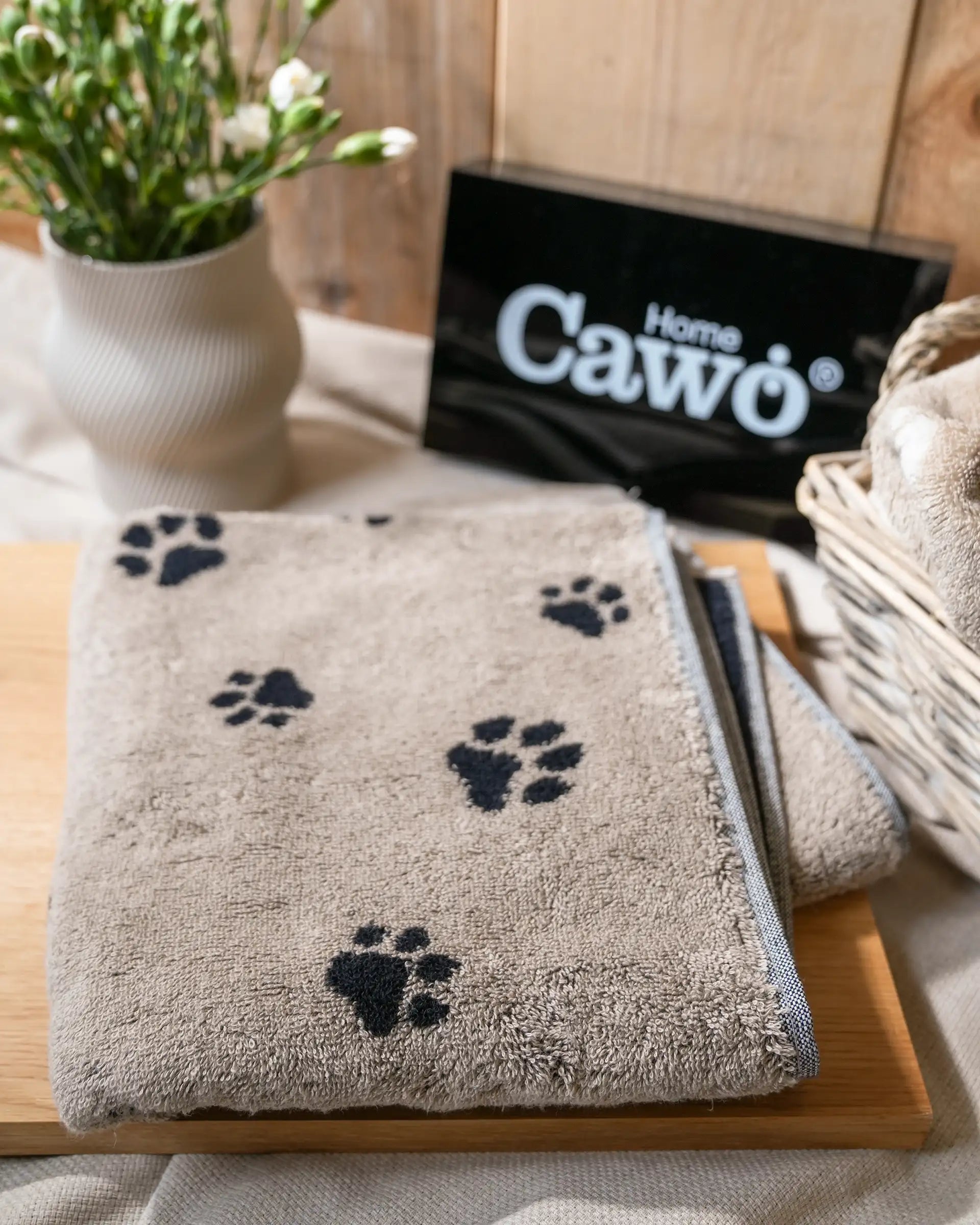 Cawö We Love Dogs Handtuch Paws