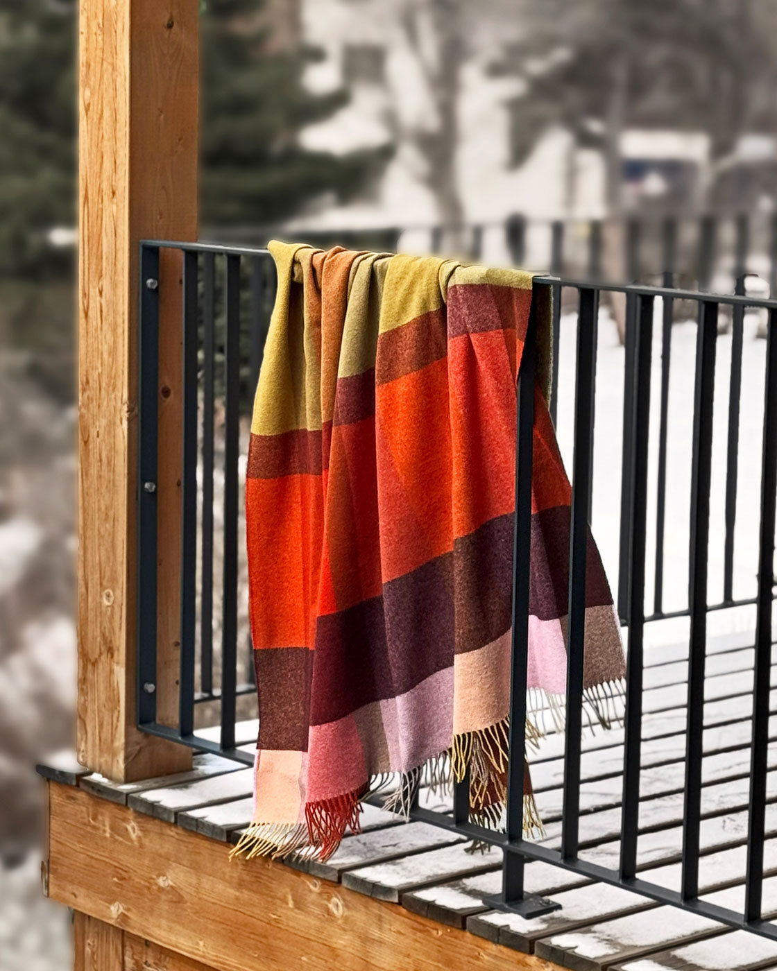 Merino-Decke Rimini in drei Farben