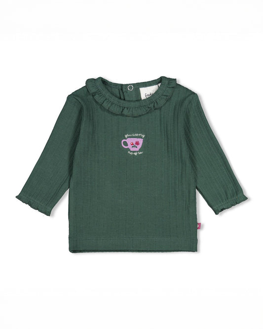 Geripptes Longsleeve - Afternoon Tea