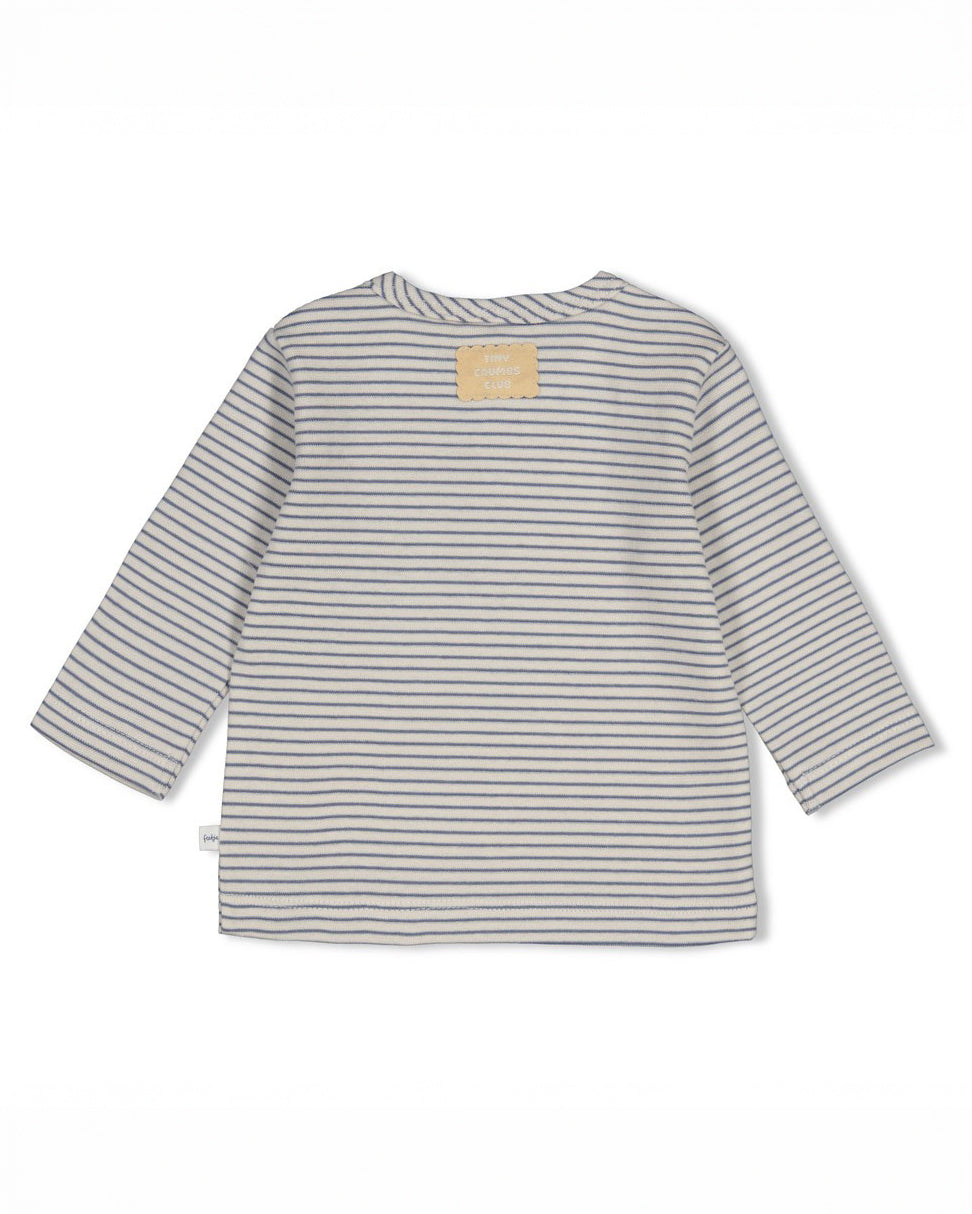 Geripptes Longsleeve mit Ringeln - Breakfast Buddy