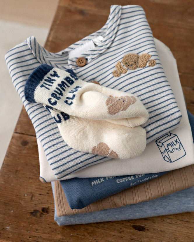 Geripptes Longsleeve mit Ringeln - Breakfast Buddy