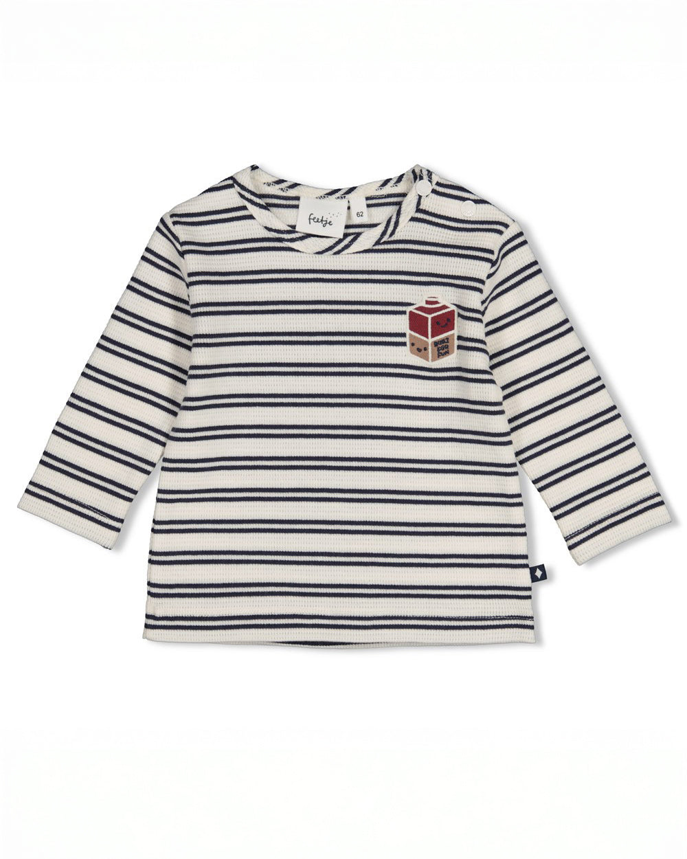 Longsleeve Ringel Waffelstruktur - Built for Fun