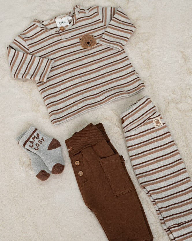 Geripptes Longsleeve Ringel - Tiny Timber Tales