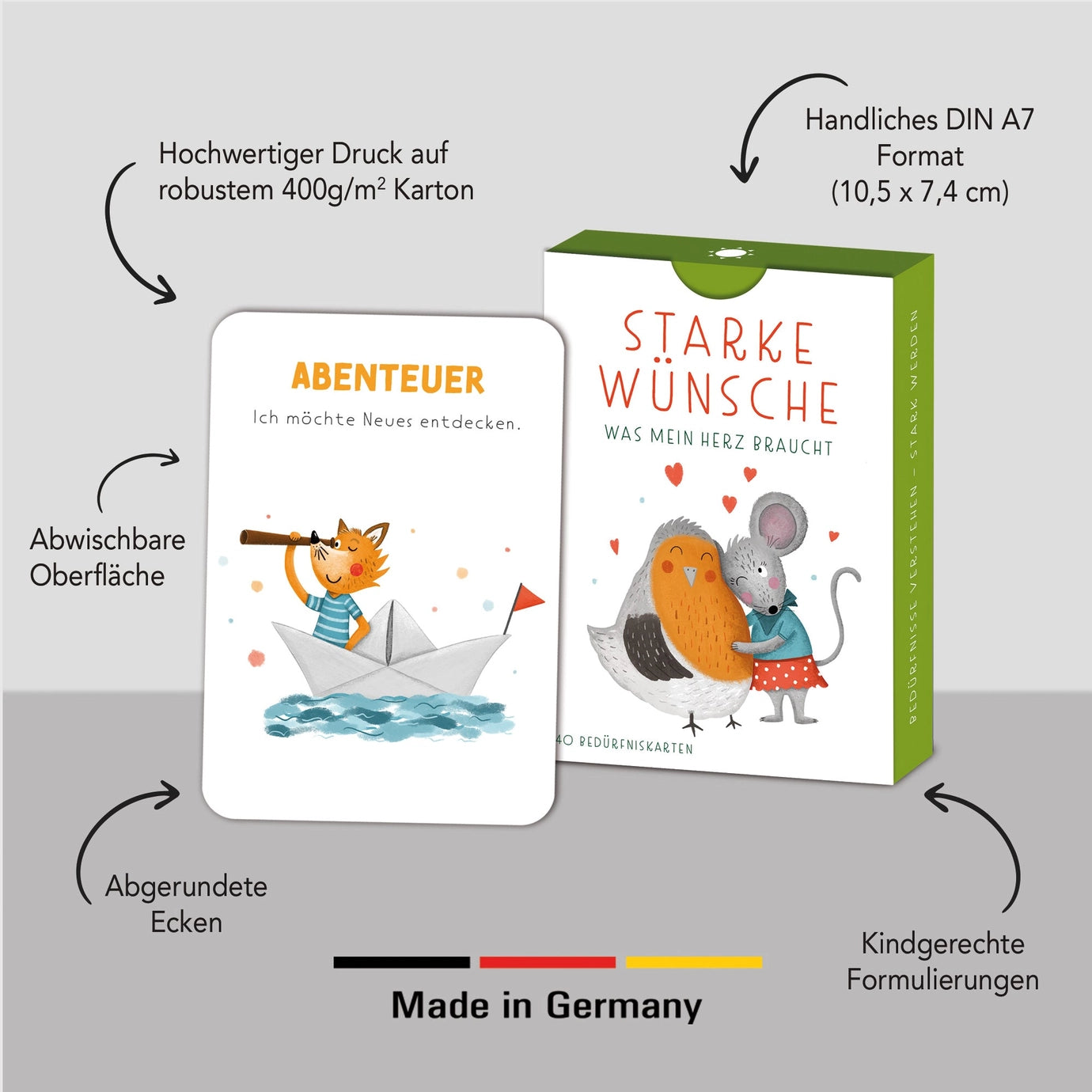 Rüsselfuchs Affirmationskarten – Spielerisch über Gefühle sprechen