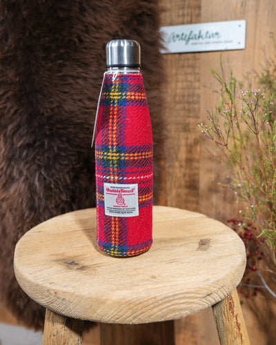 Thermoflasche ummantelt mit Harris Tweed