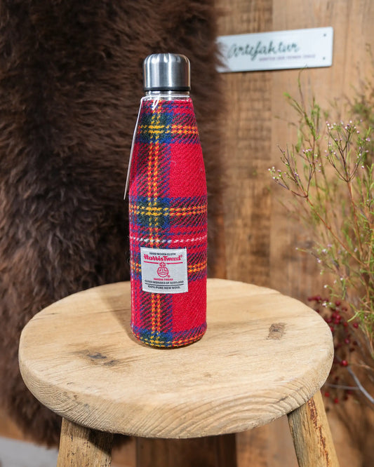 Thermoflasche ummantelt mit Harris Tweed