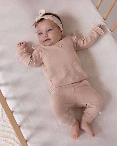 Feetje - Gerippter Longsleeve - Sweet Poppy